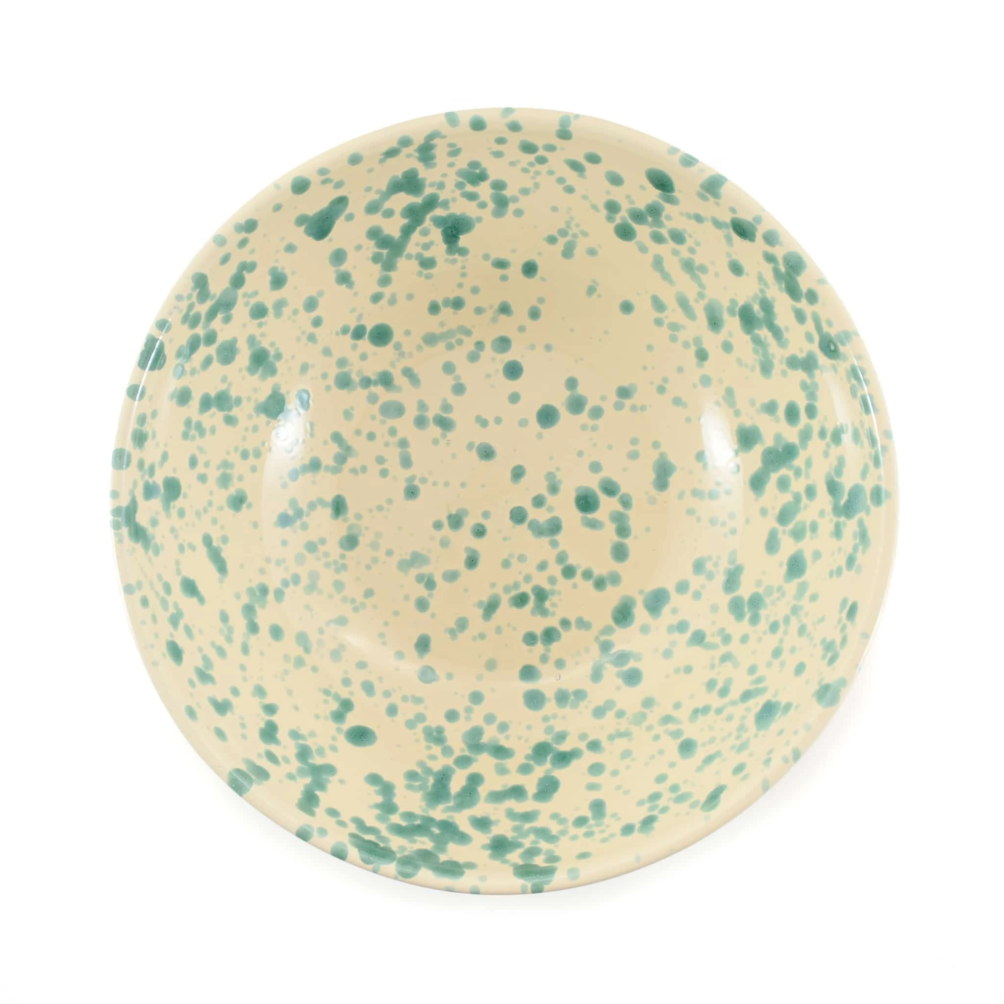 Puglia Handmade Tableware Puglia Aquamarine Splatter Large Salad Bowl 28cm 5 Puglia Handmade Tableware Puglia Aquamarine Splatter Large Salad Bowl 28cm