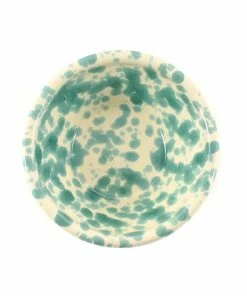 Puglia Handmade Puglia Aquamarine Splatter Bowl 12cm Tableware