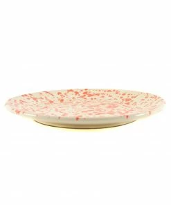 Puglia Handmade Tableware Puglia Orange Splatter Dinner Plate 27cm