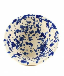 Puglia Handmade Tableware Puglia Blue Splatter Bowl 12cm