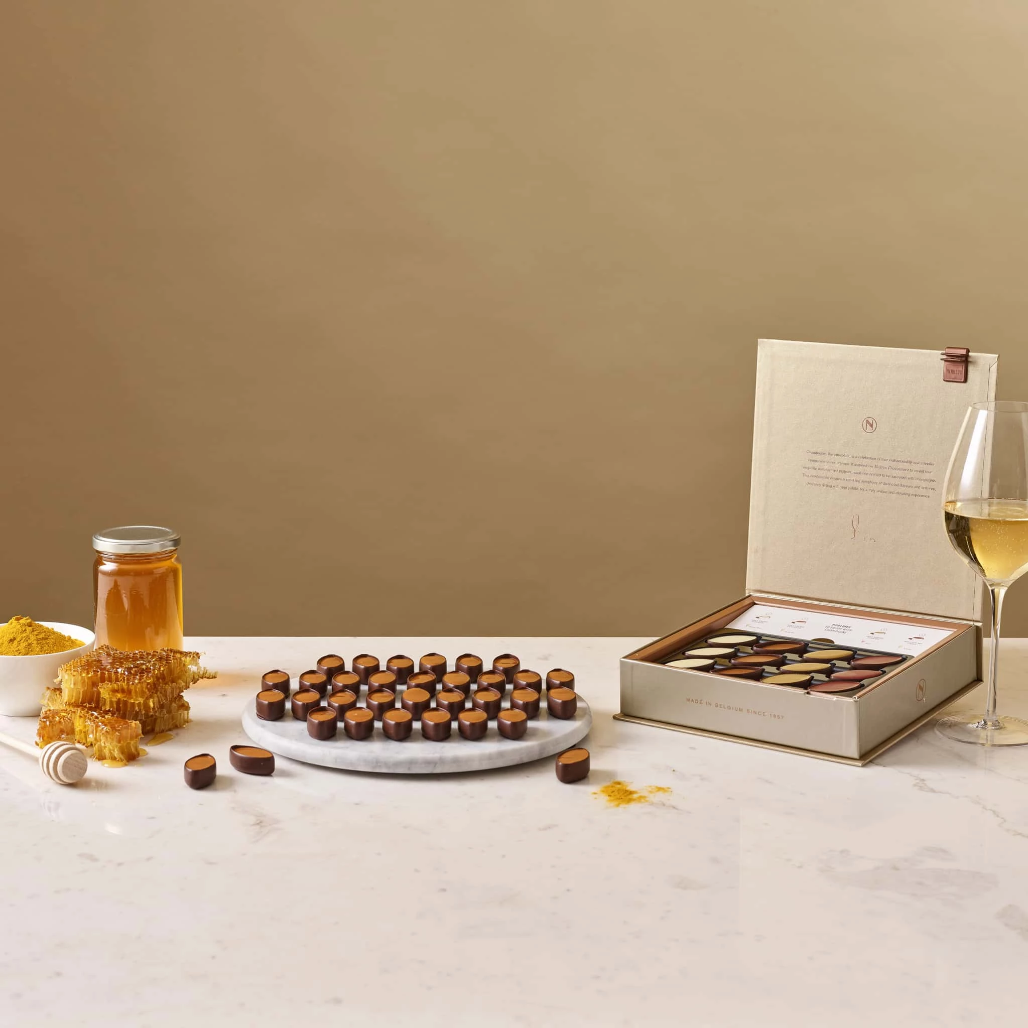 Ingredients Neuhaus Pralines Champagne Pairing Selection - 24 Pieces 5 Ingredients Neuhaus Pralines Champagne Pairing Selection - 24 Pieces