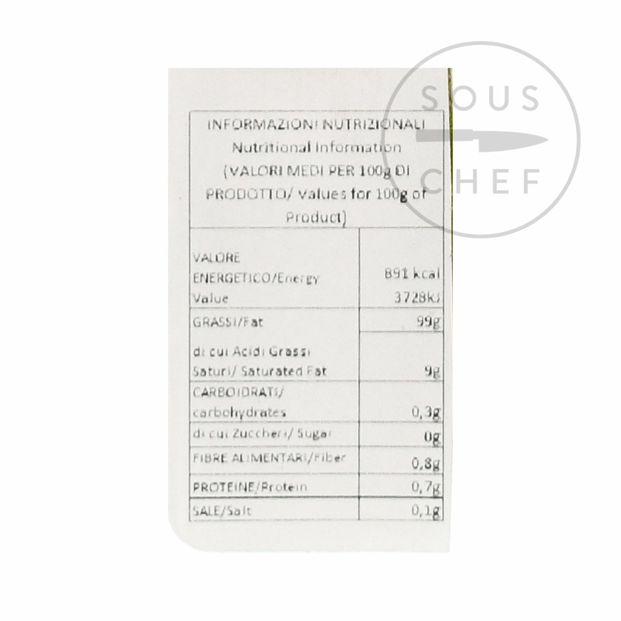 Ingredients Pariani Roasted Bronte Pistachio Oil 100ml 7 Ingredients Pariani Roasted Bronte Pistachio Oil 100ml