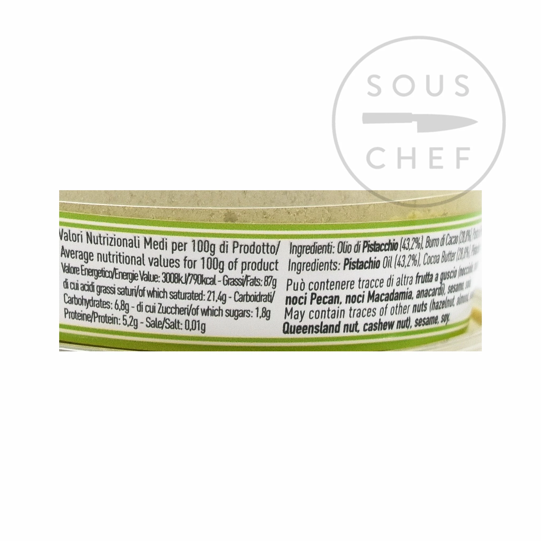Ingredients Pariani Burrolio Pistachio Butter 100g 6 Ingredients Pariani Burrolio Pistachio Butter 100g