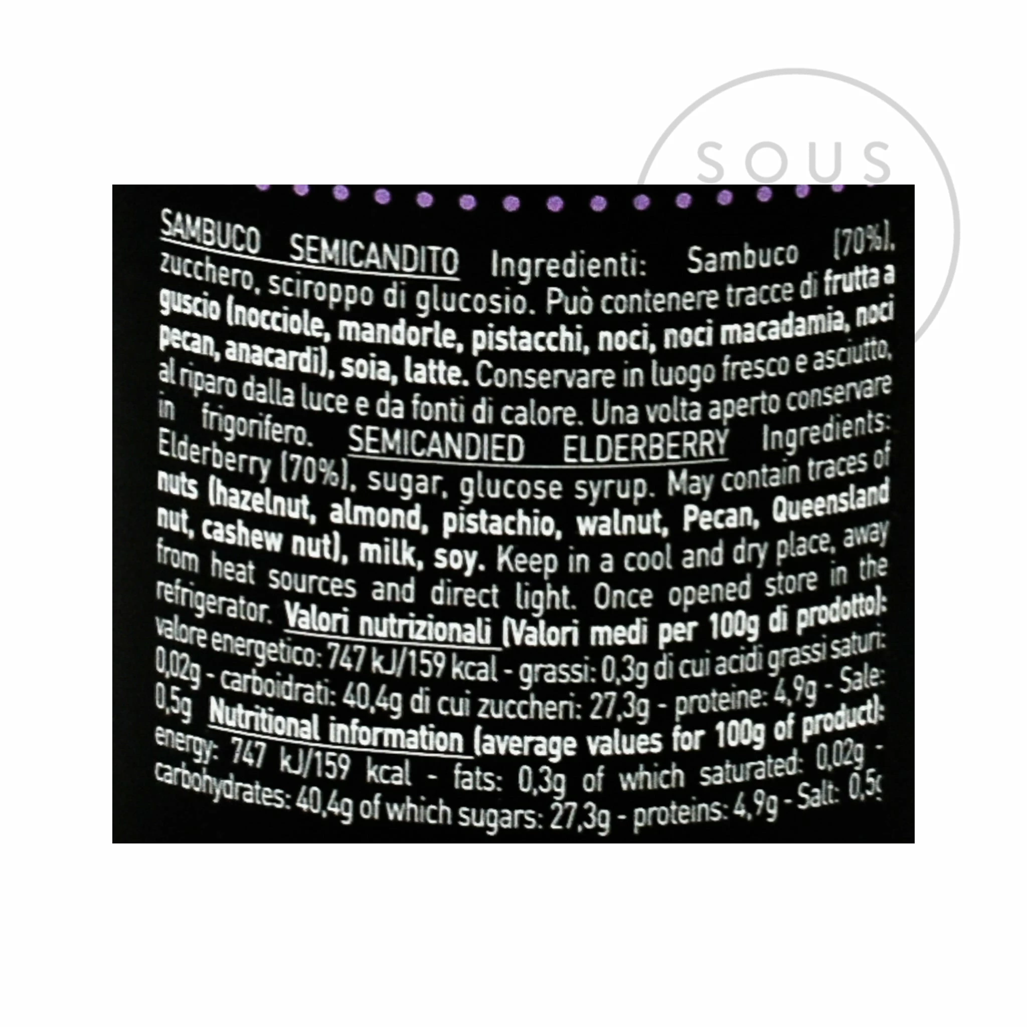 Pariani Semi-Candied Elderberries 260g 4 Pariani Semi-Candied Elderberries 260g