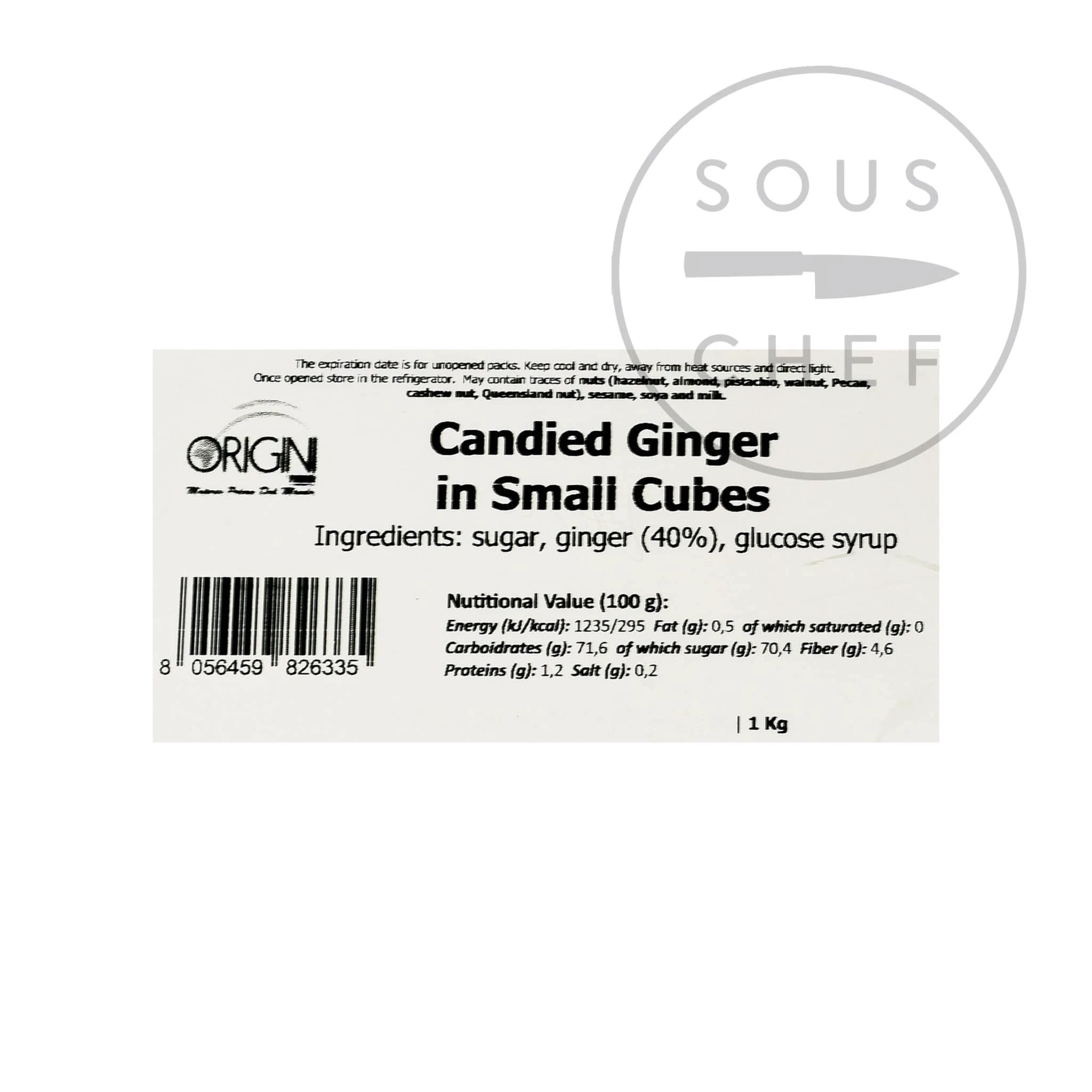 Pariani Candied Ginger In Cubes 1kg 5 Pariani Candied Ginger In Cubes 1kg