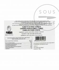 Pariani Candied Pear In Small Cubes 1kg Ingredients 7 Pariani Candied Pear In Small Cubes 1kg Ingredients