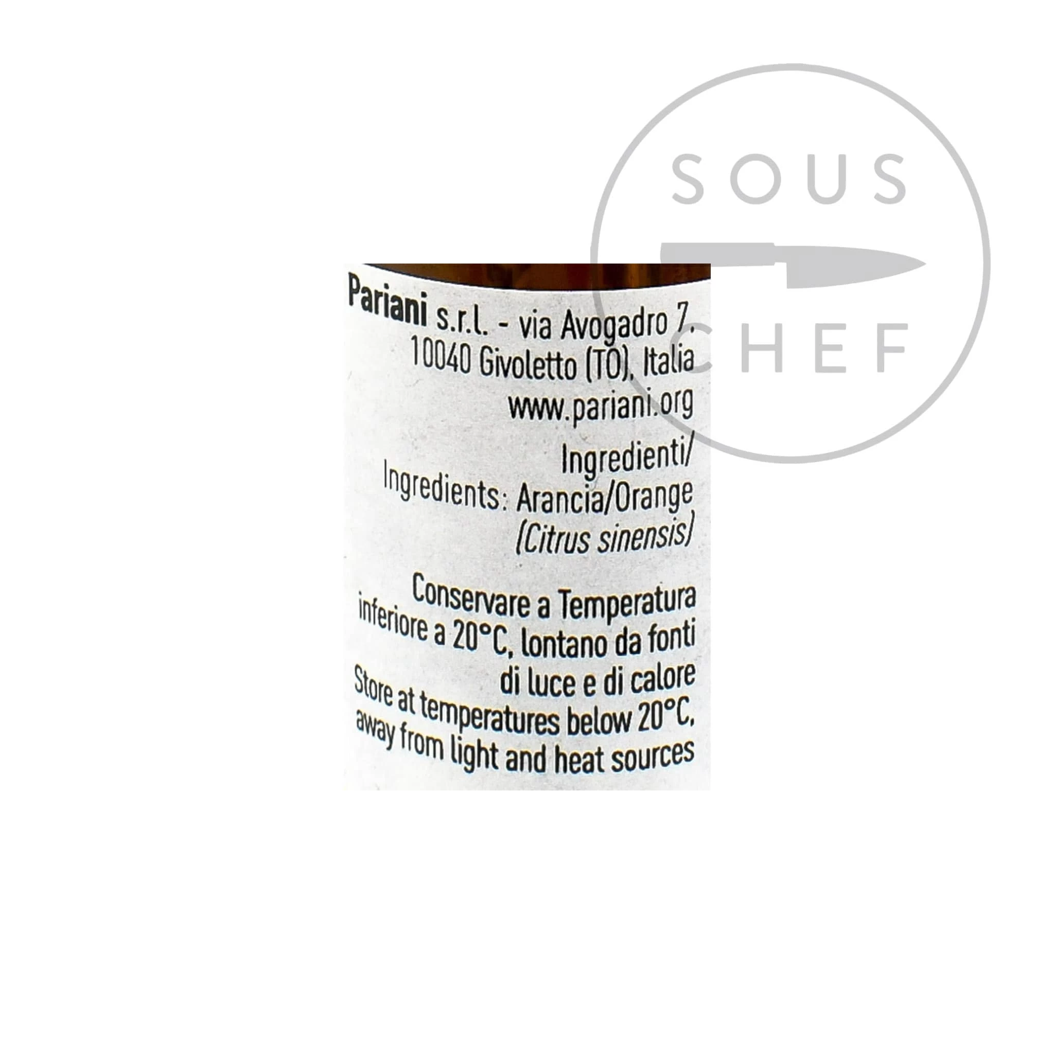 Pariani Natural Orange Flavouring 15ml Ingredients 4 Pariani Natural Orange Flavouring 15ml Ingredients