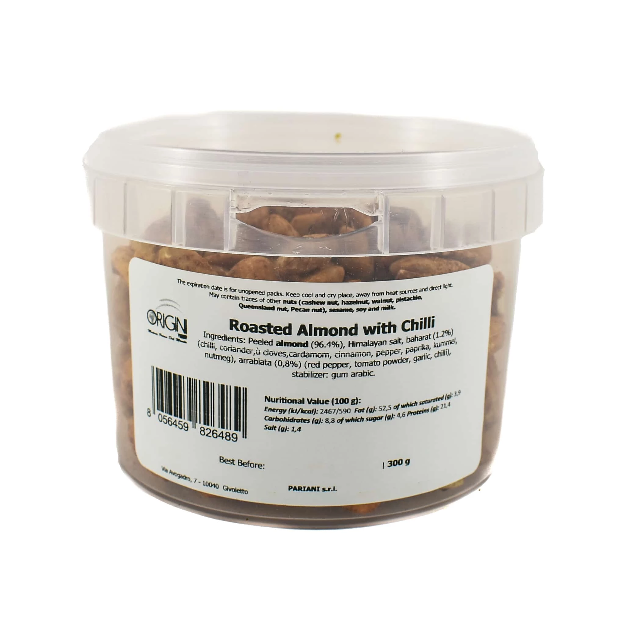 Ingredients Pariani Roasted Almond With Chilli 300g 3 Ingredients Pariani Roasted Almond With Chilli 300g