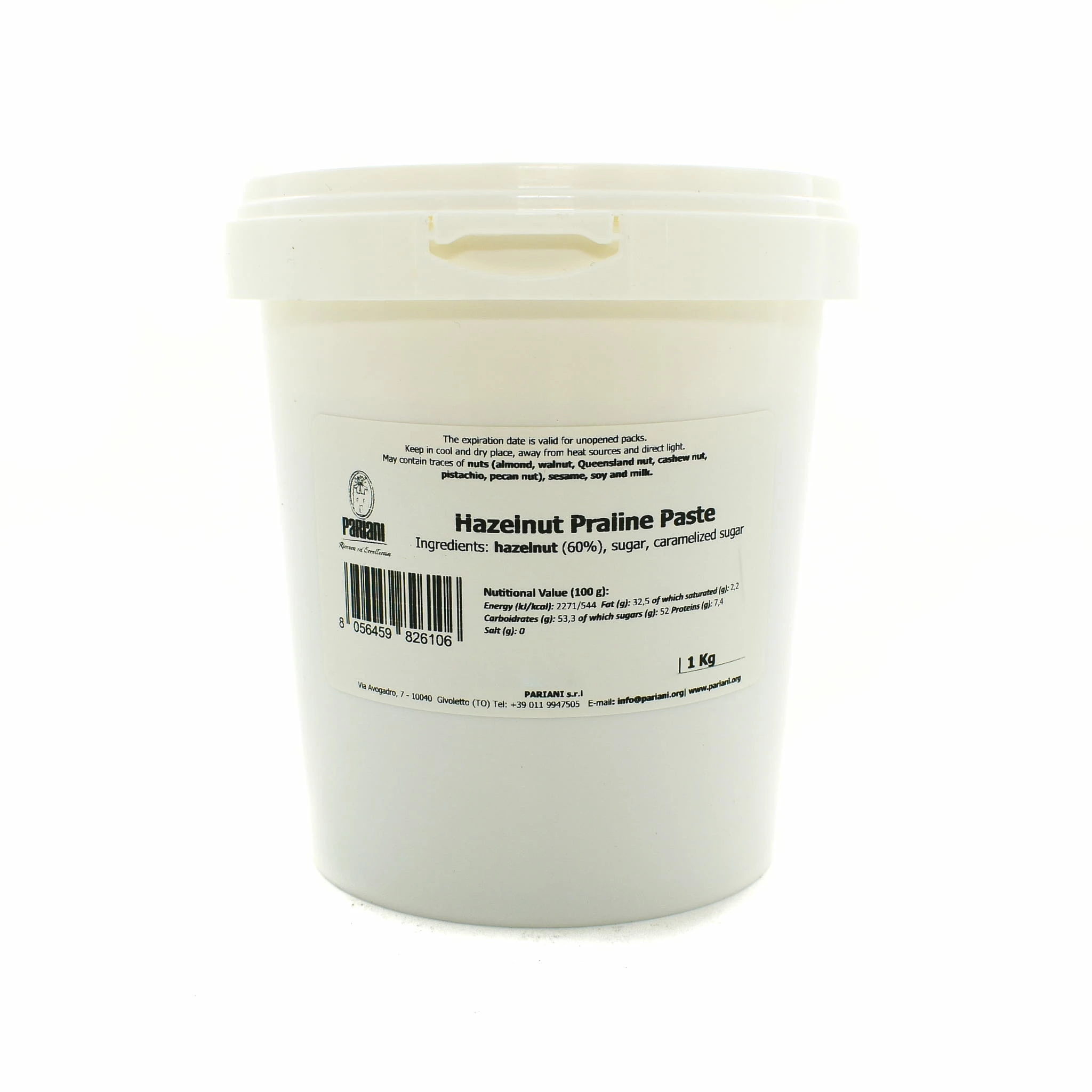 Pariani Hazelnut Praline Paste 1kg Ingredients 3 Pariani Hazelnut Praline Paste 1kg Ingredients