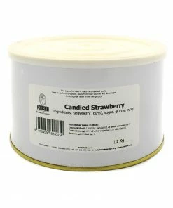 Pariani Candied Whole Wild Strawberry 2kg Ingredients