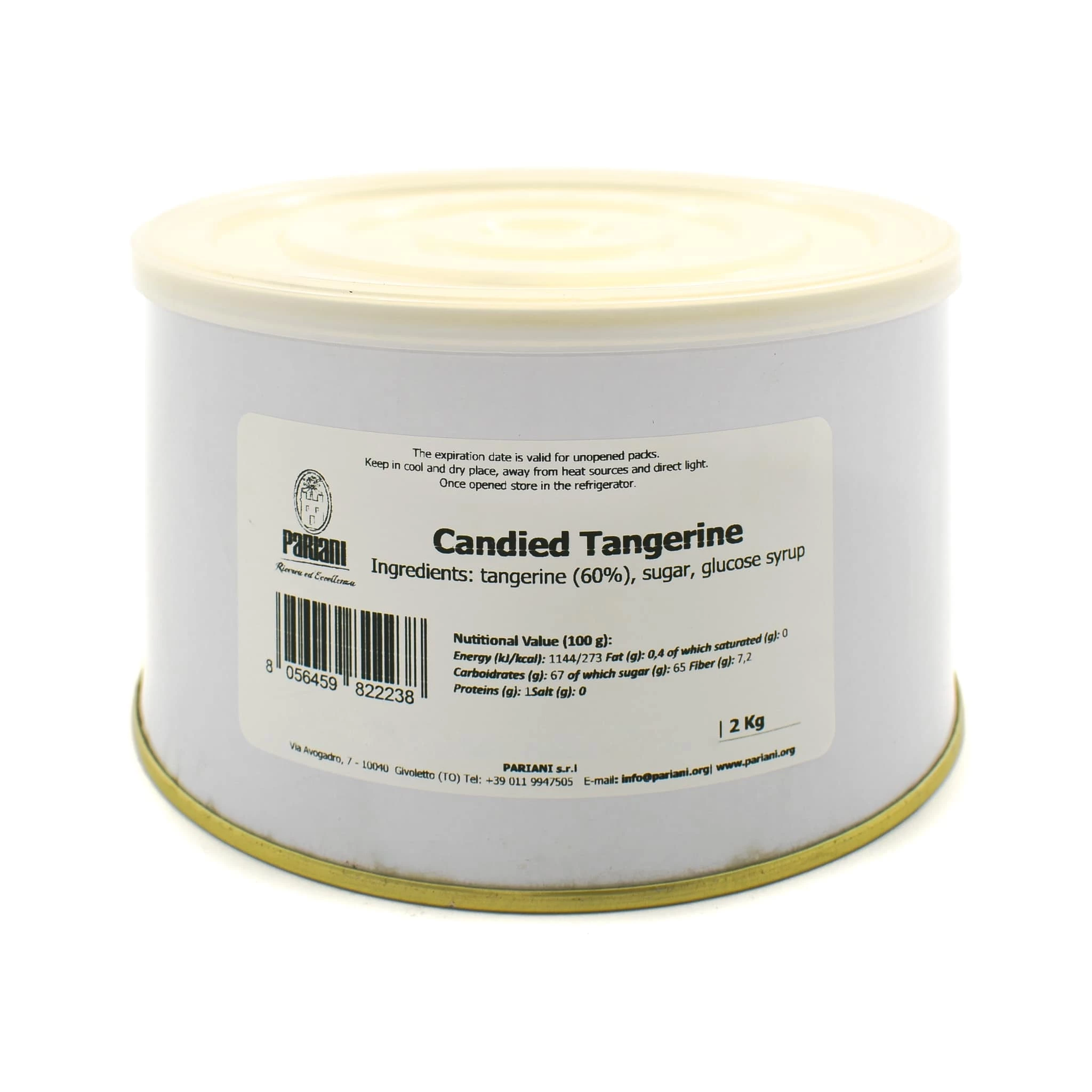 Ingredients Pariani Whole Candied Tangerine 2kg 3 Ingredients Pariani Whole Candied Tangerine 2kg