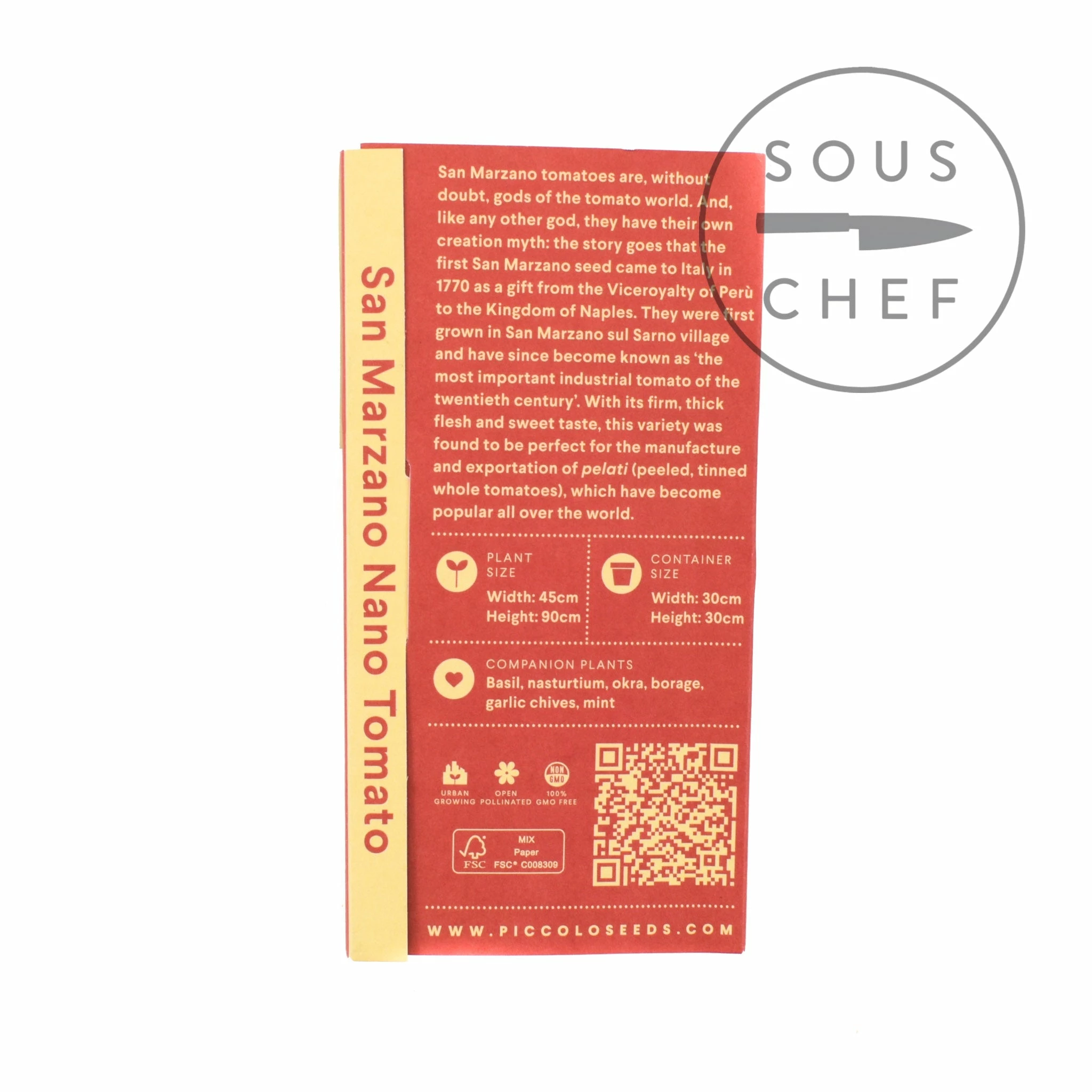 Piccolo San Marzano Nano Tomato Seeds 4 Piccolo San Marzano Nano Tomato Seeds