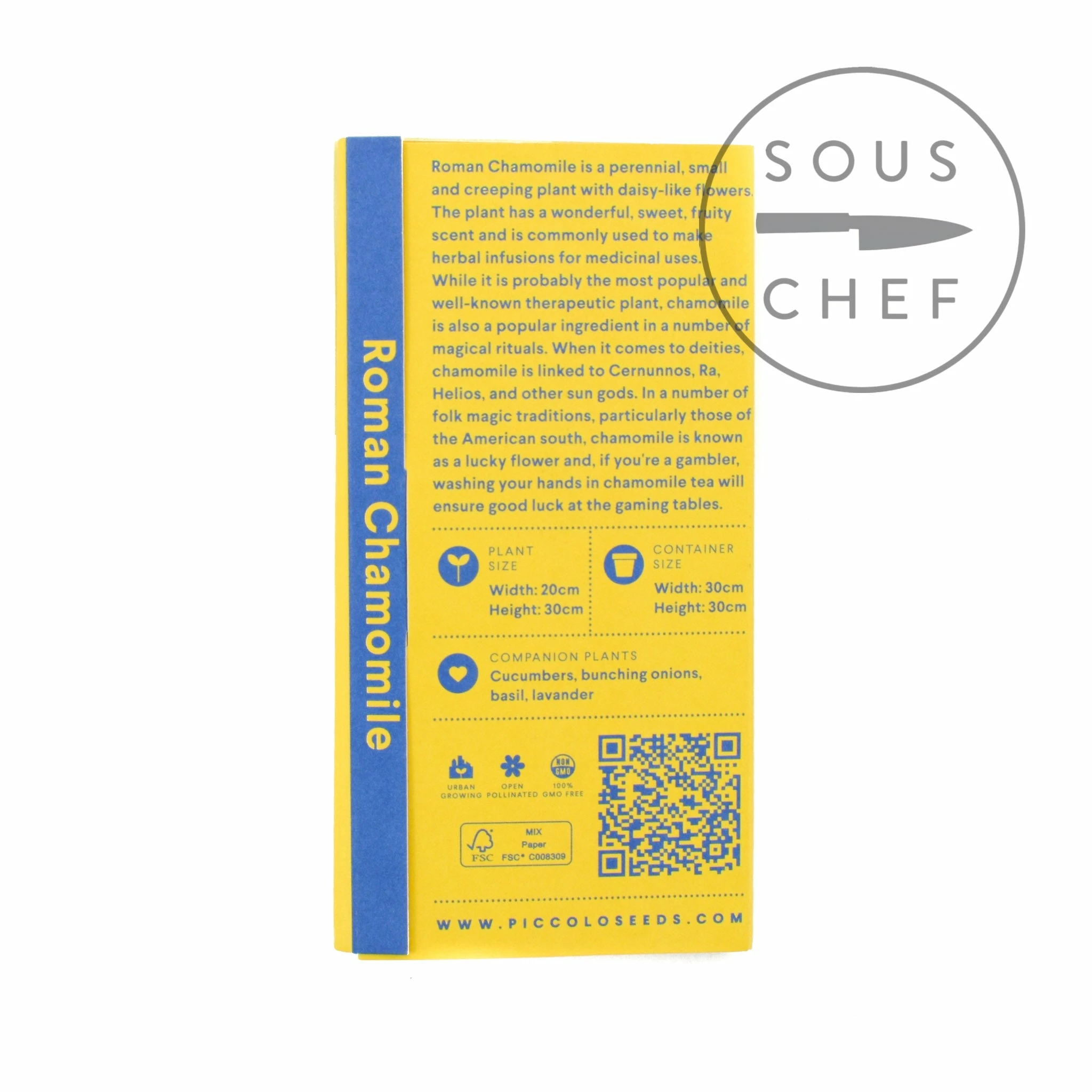 Piccolo Roman Chamomile Seeds Ingredients 4 Piccolo Roman Chamomile Seeds Ingredients