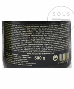 Ingredients Pommery Royale Mustard With Cognac 500g