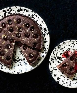 Puglia Handmade Puglia Black Splatter Large Salad Bowl 28cm 11 Puglia Handmade Puglia Black Splatter Large Salad Bowl 28cm