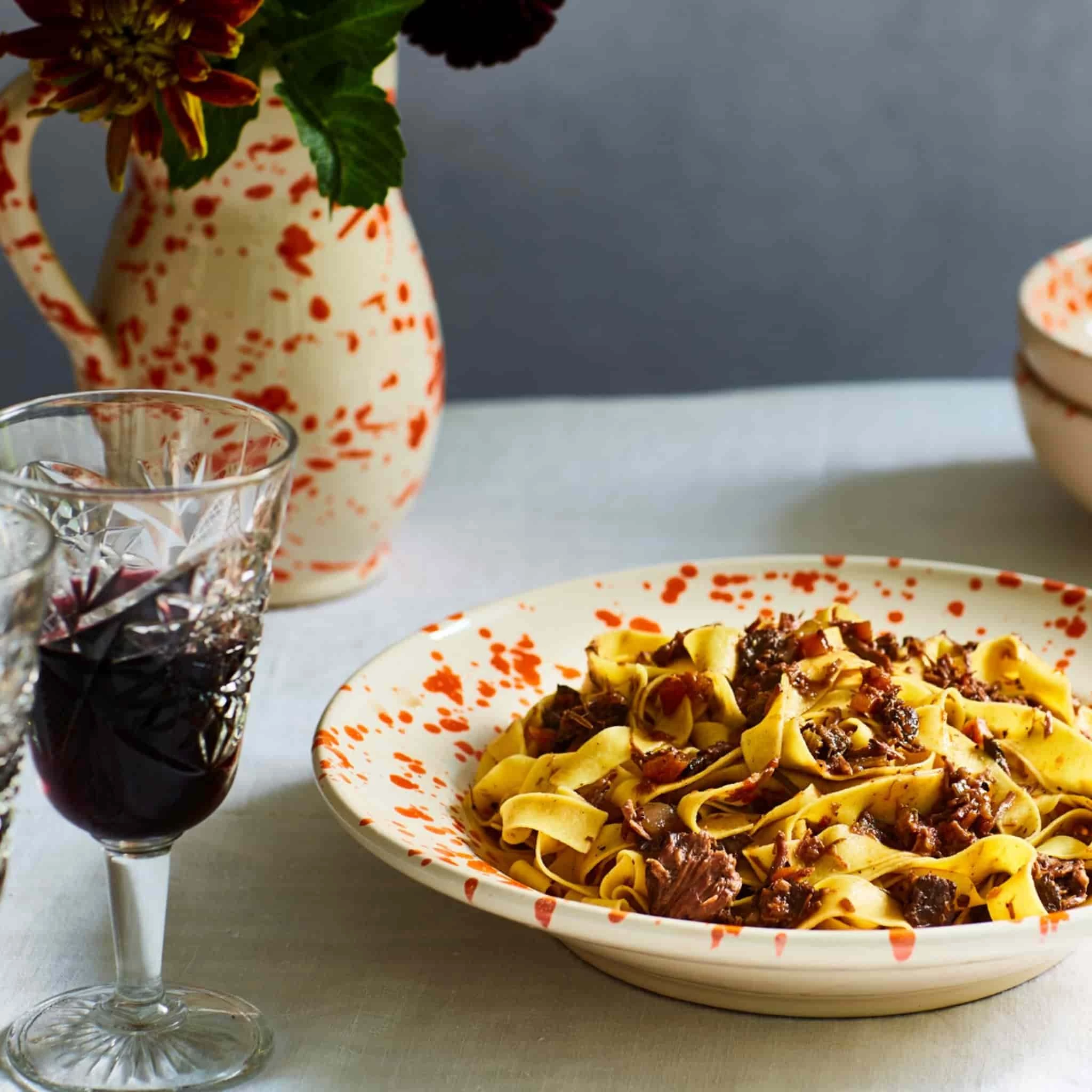 Puglia Handmade Puglia Orange Splatter Bowl 19cm Tableware 7 Puglia Handmade Puglia Orange Splatter Bowl 19cm Tableware