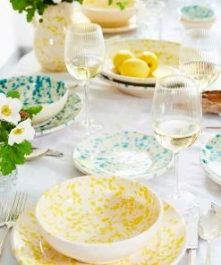 Puglia Handmade Puglia Aquamarine Splatter Side Plate 19cm 9 Puglia Handmade Puglia Aquamarine Splatter Side Plate 19cm