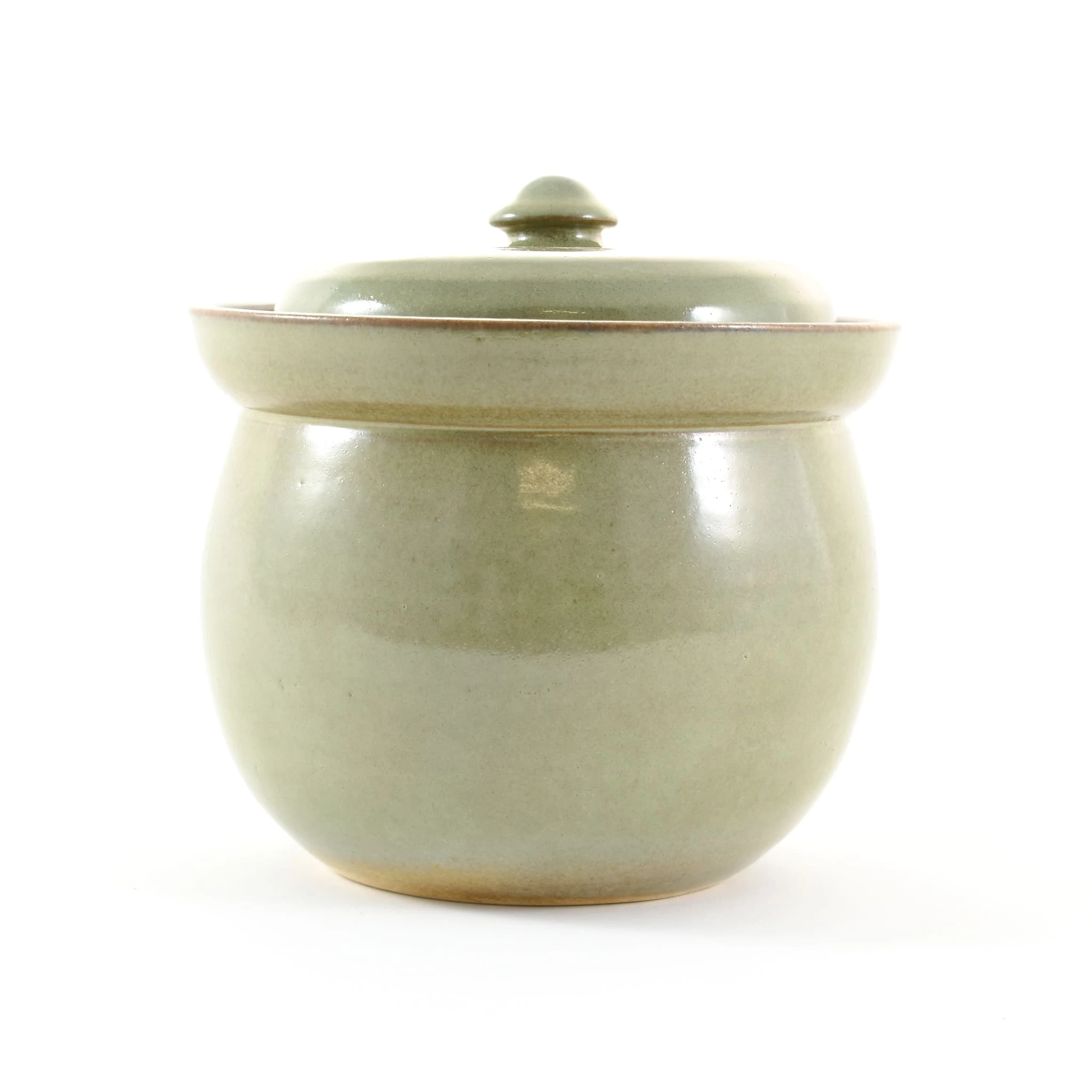 Sauerkraut Pots Cookware Handmade Stoneware Fermenting Crock In Green 2 Litre 3 Sauerkraut Pots Cookware Handmade Stoneware Fermenting Crock In Green 2 Litre