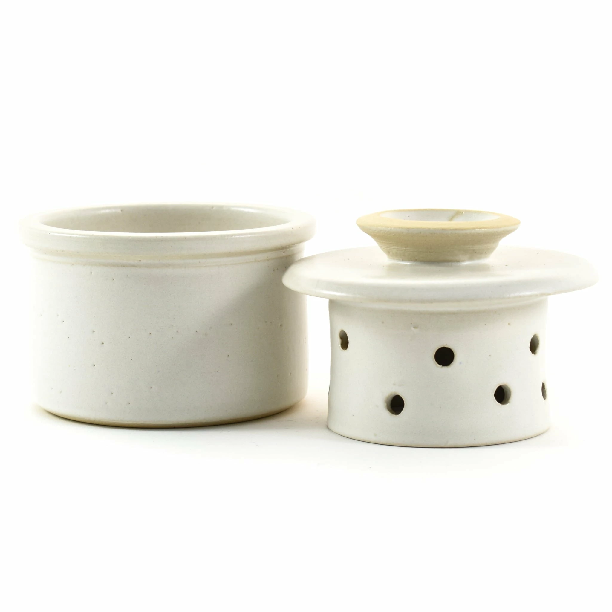 Sauerkraut Pots French Style Stoneware Butter Pot 4 Sauerkraut Pots French Style Stoneware Butter Pot