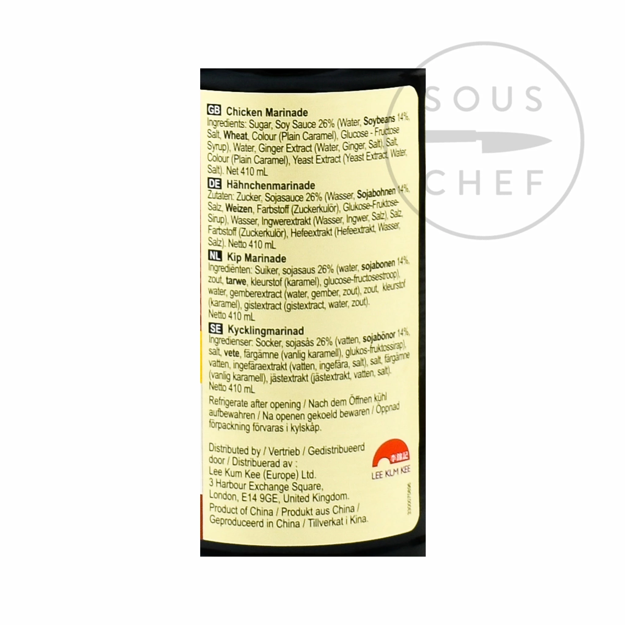 Ingredients Lee Kum Kee Chicken Marinade 410ml 5 Ingredients Lee Kum Kee Chicken Marinade 410ml