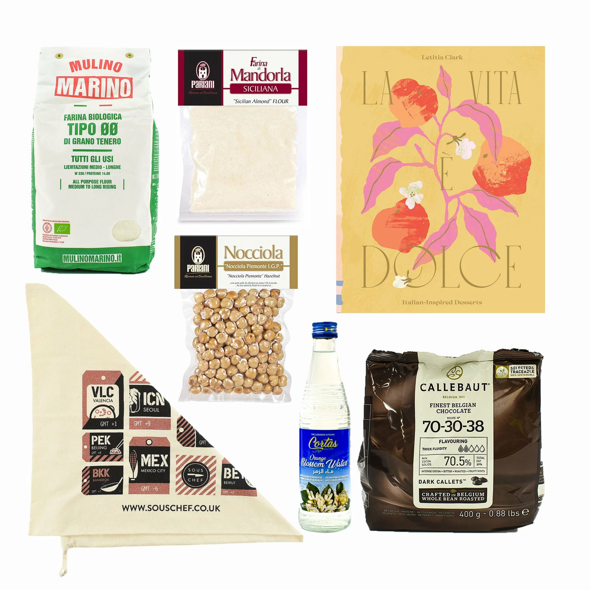 Sous Chef La Vita E Dolce Italian Baking Cookbook & Ingredients Set 3 Sous Chef La Vita E Dolce Italian Baking Cookbook & Ingredients Set