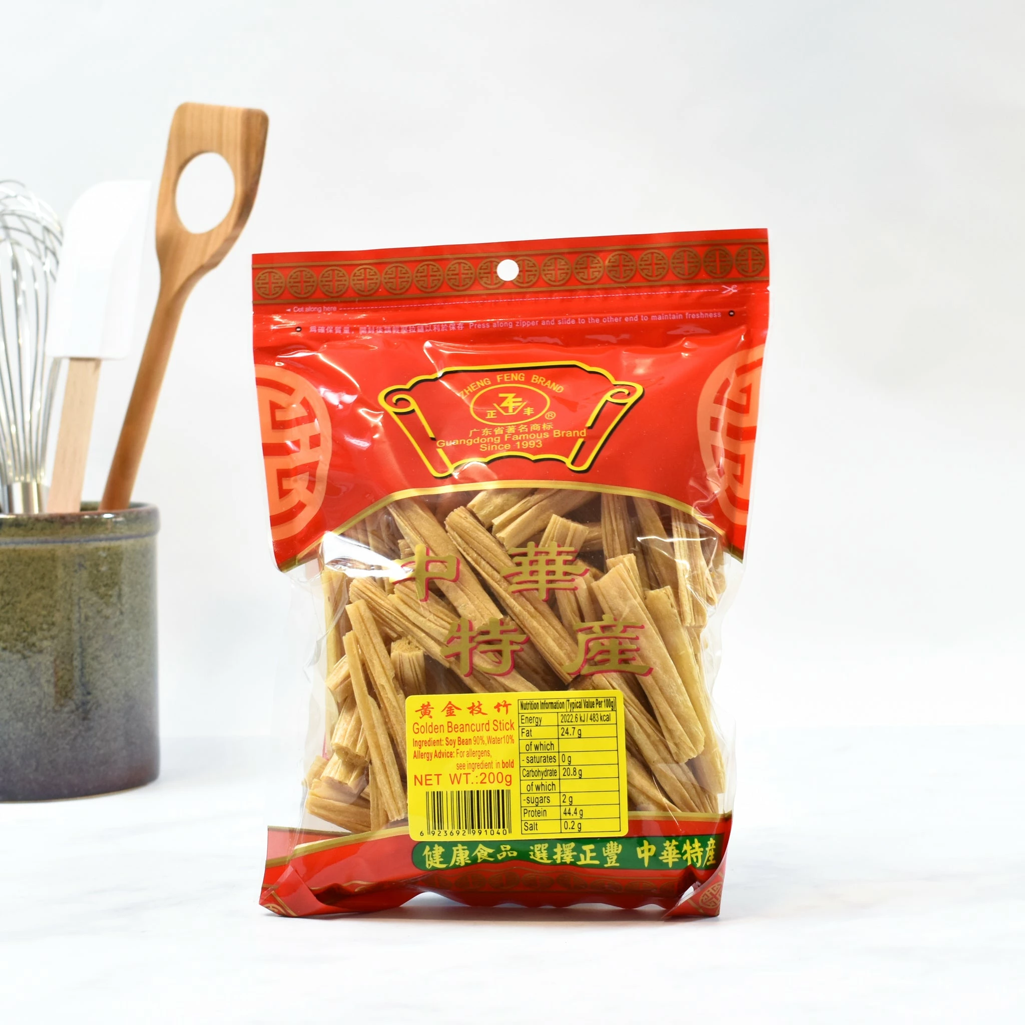 Zheng Feng Dried Bean Curd Sticks 200g Ingredients 4 Zheng Feng Dried Bean Curd Sticks 200g Ingredients