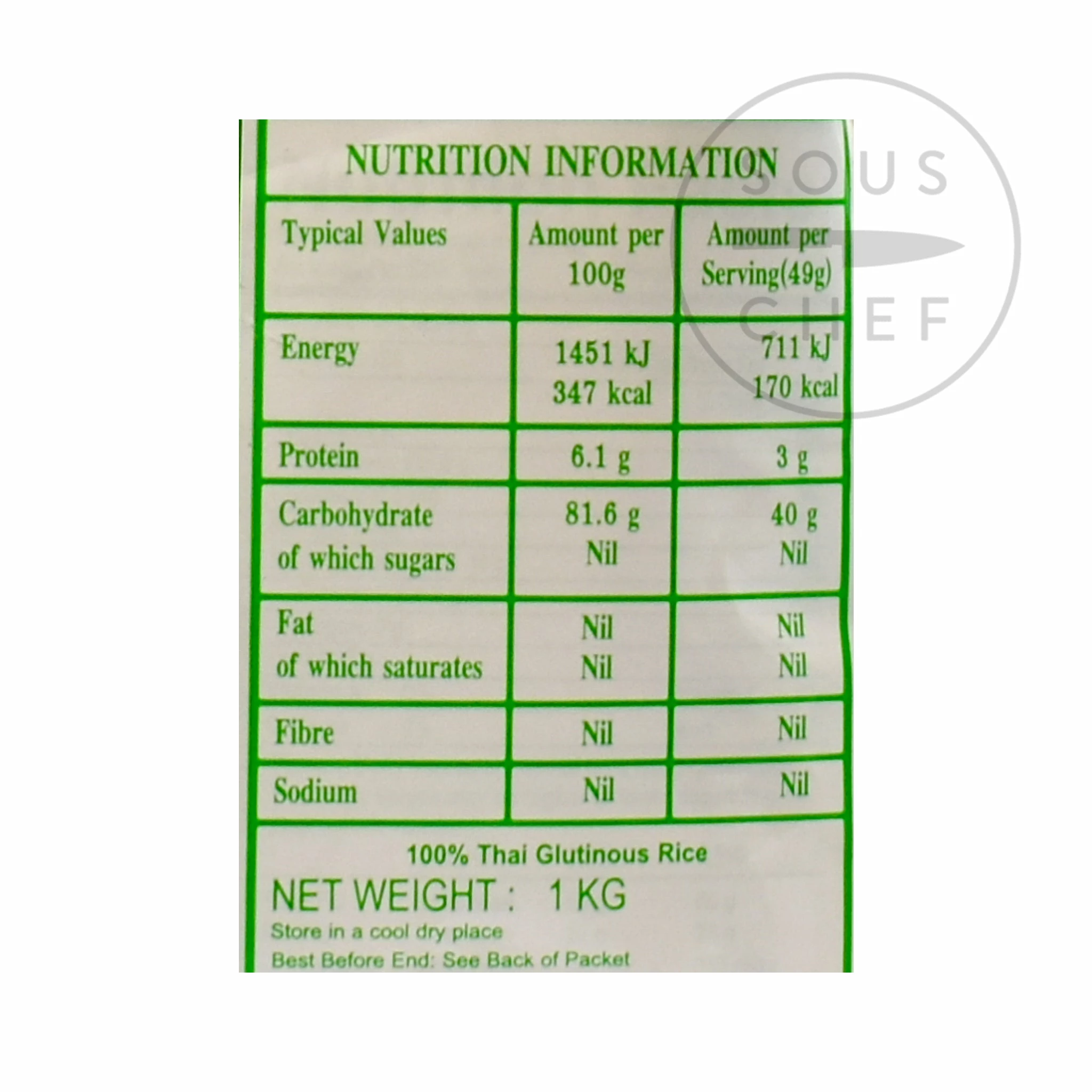 Royal Umbrella Glutinous Sticky Rice 1kg 5 Royal Umbrella Glutinous Sticky Rice 1kg