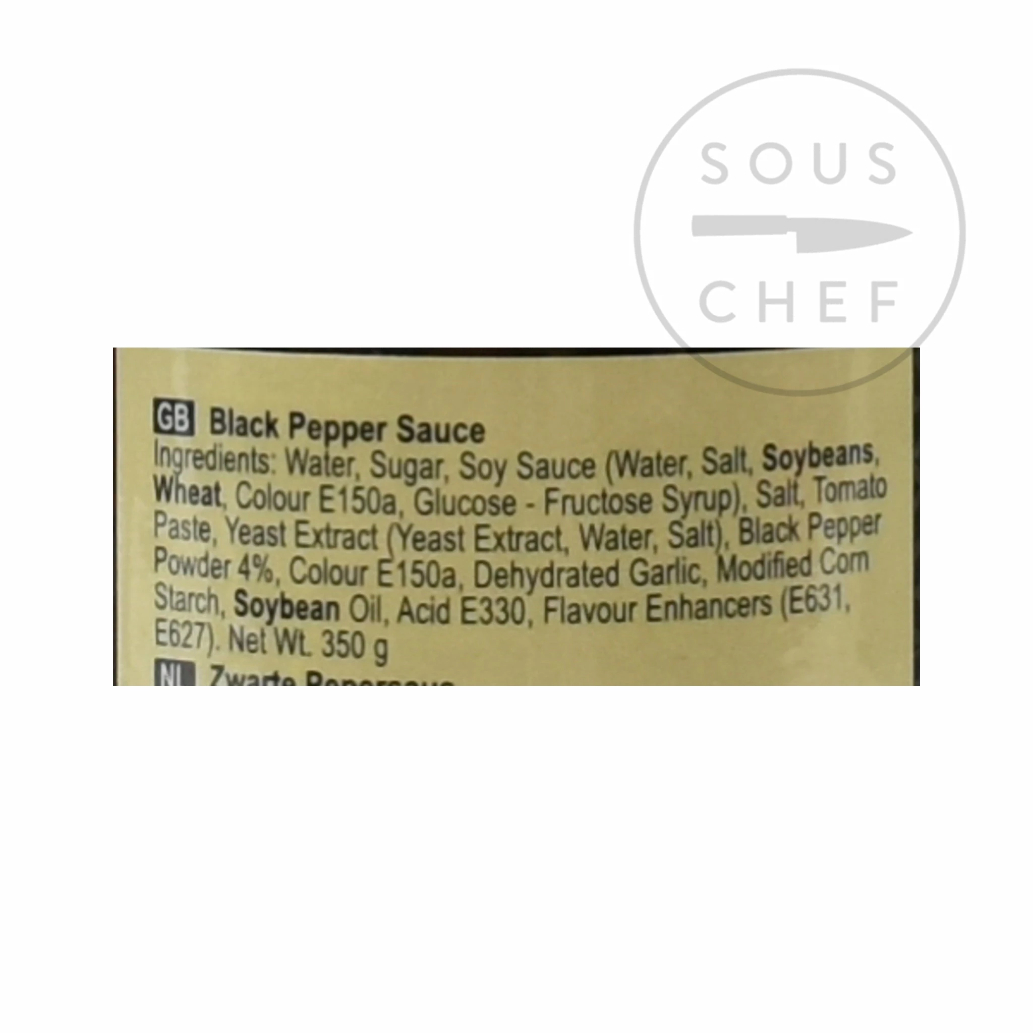 Ingredients Lee Kum Kee Black Pepper Sauce 350g 5 Ingredients Lee Kum Kee Black Pepper Sauce 350g