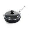 Skeppshult Professional Cast Iron & Stainless Steel Saute Pan With Glass Lid 25cm 2 Skeppshult Professional Cast Iron & Stainless Steel Saute Pan With Glass Lid 25cm