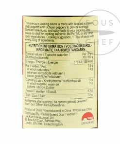 Lee Kum Kee Spicy Bean Sauce Ma Po 340g Ingredients