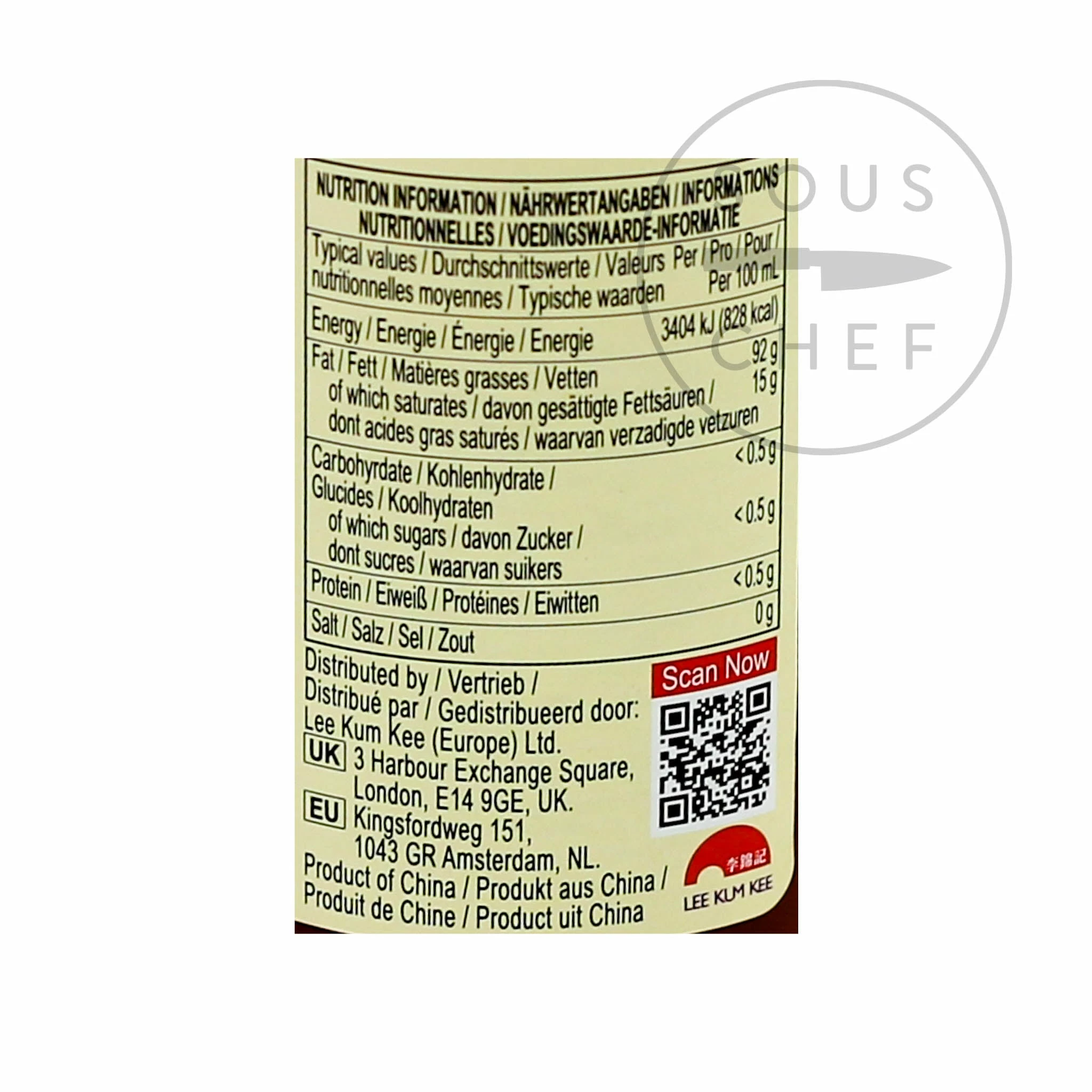 Lee Kum Kee Pure Sesame Oil 207ml Ingredients 4 Lee Kum Kee Pure Sesame Oil 207ml Ingredients