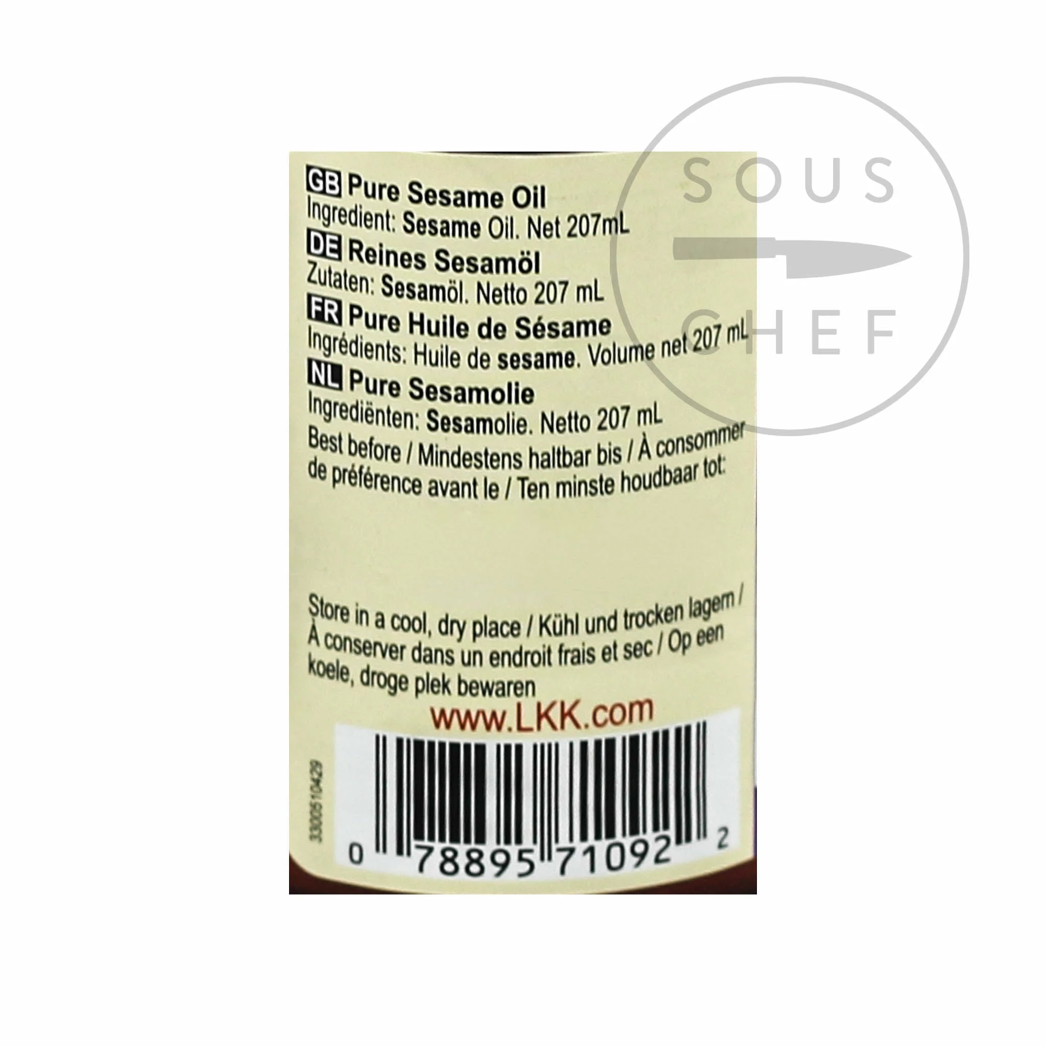 Lee Kum Kee Pure Sesame Oil 207ml Ingredients 5 Lee Kum Kee Pure Sesame Oil 207ml Ingredients