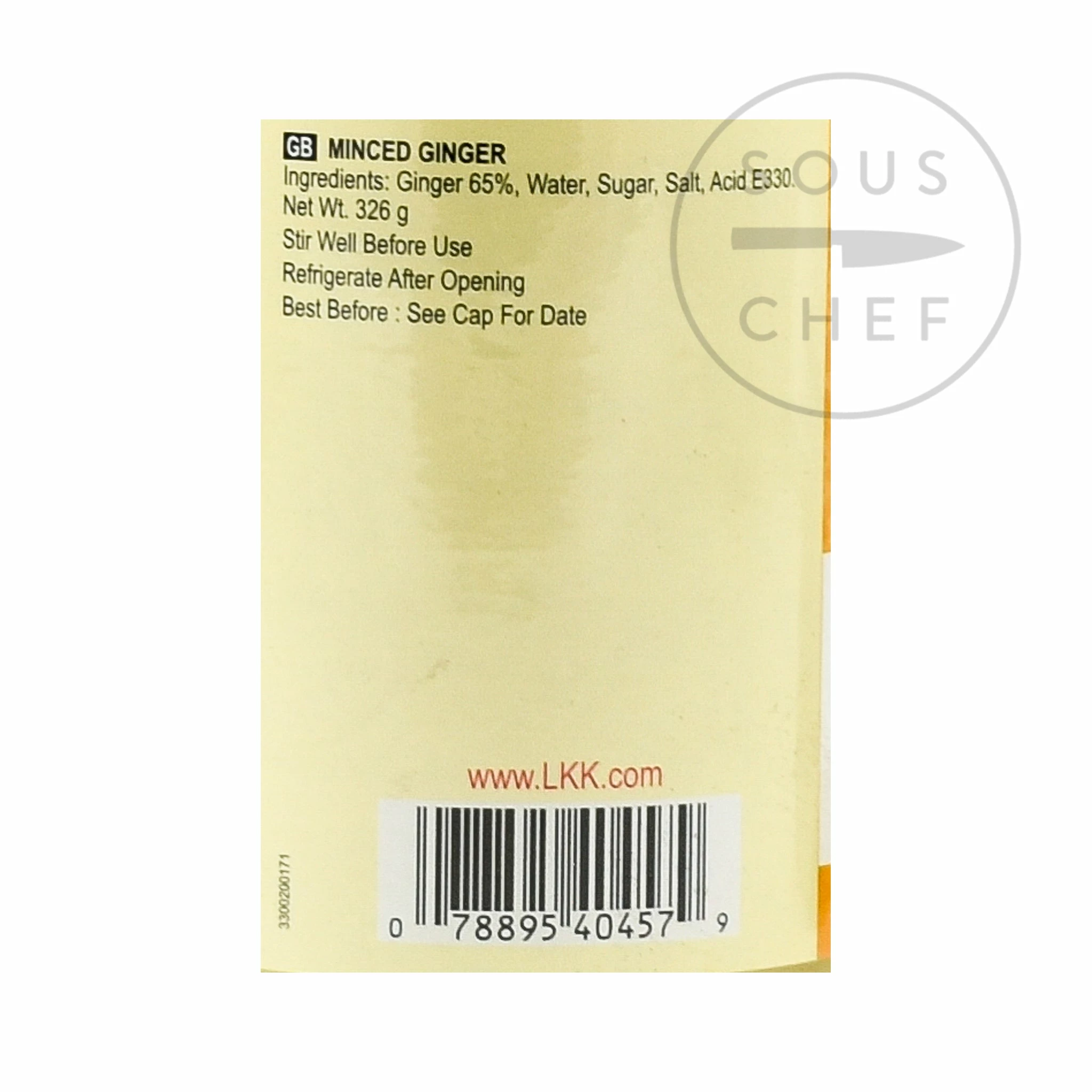 Ingredients Lee Kum Kee Minced Ginger 326g 4 Ingredients Lee Kum Kee Minced Ginger 326g