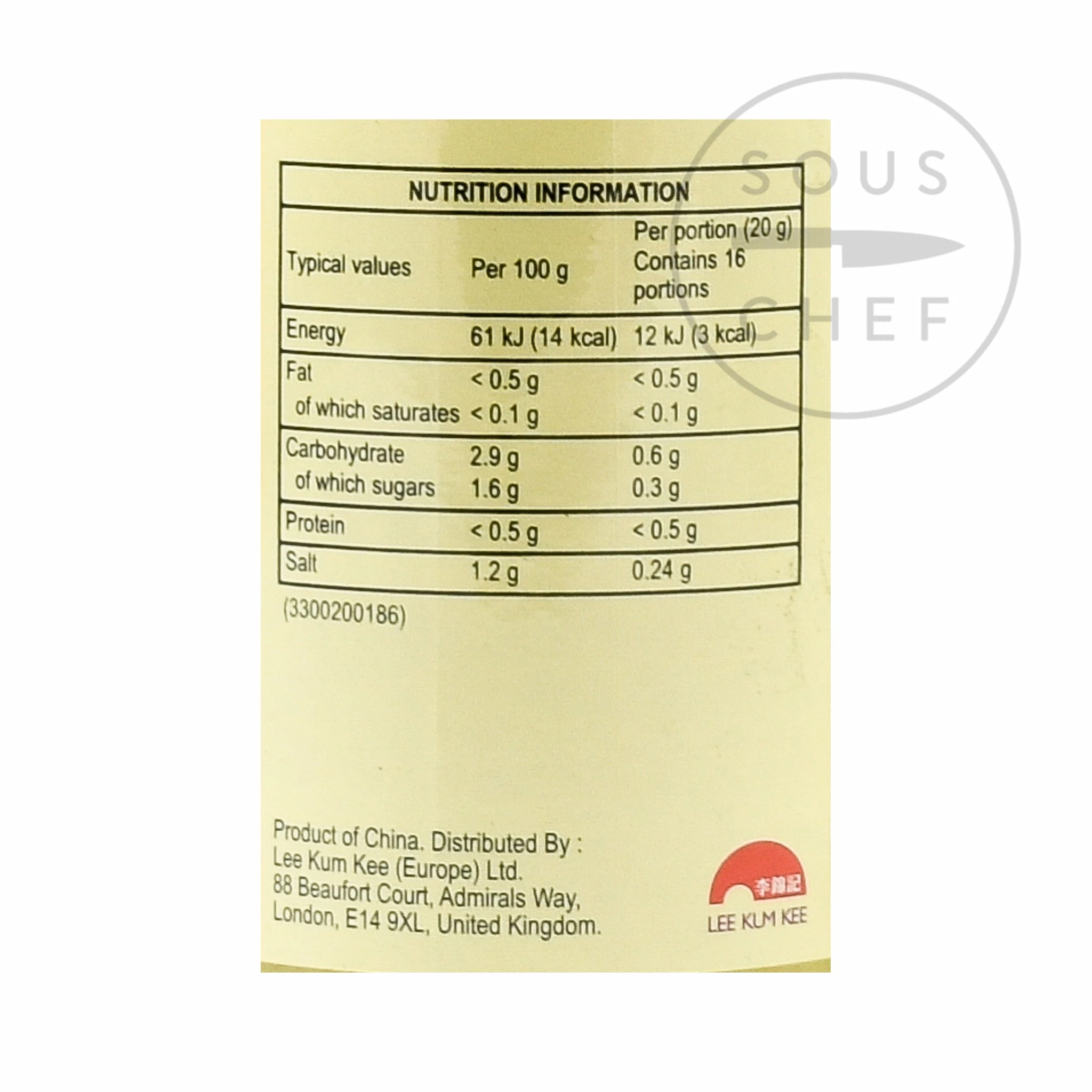 Ingredients Lee Kum Kee Minced Ginger 326g 5 Ingredients Lee Kum Kee Minced Ginger 326g