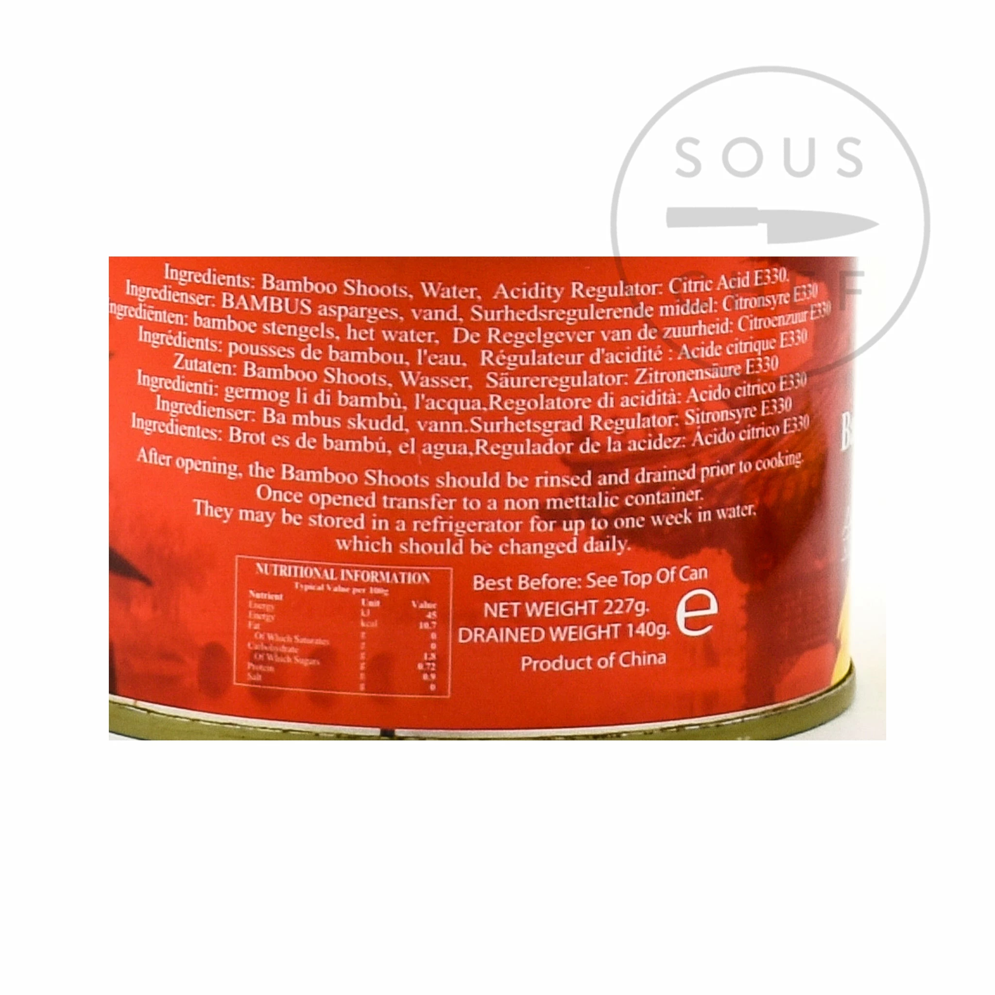 Golden Swan Sliced Bamboo 227g Ingredients 4 Golden Swan Sliced Bamboo 227g Ingredients