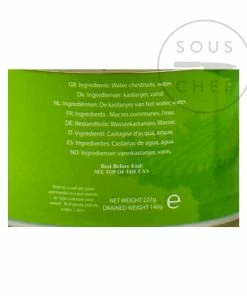 Ingredients Golden Swan Whole Water Chestnuts 227g 6 Ingredients Golden Swan Whole Water Chestnuts 227g