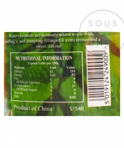 Ingredients Golden Swan Whole Water Chestnuts 227g 7 Ingredients Golden Swan Whole Water Chestnuts 227g