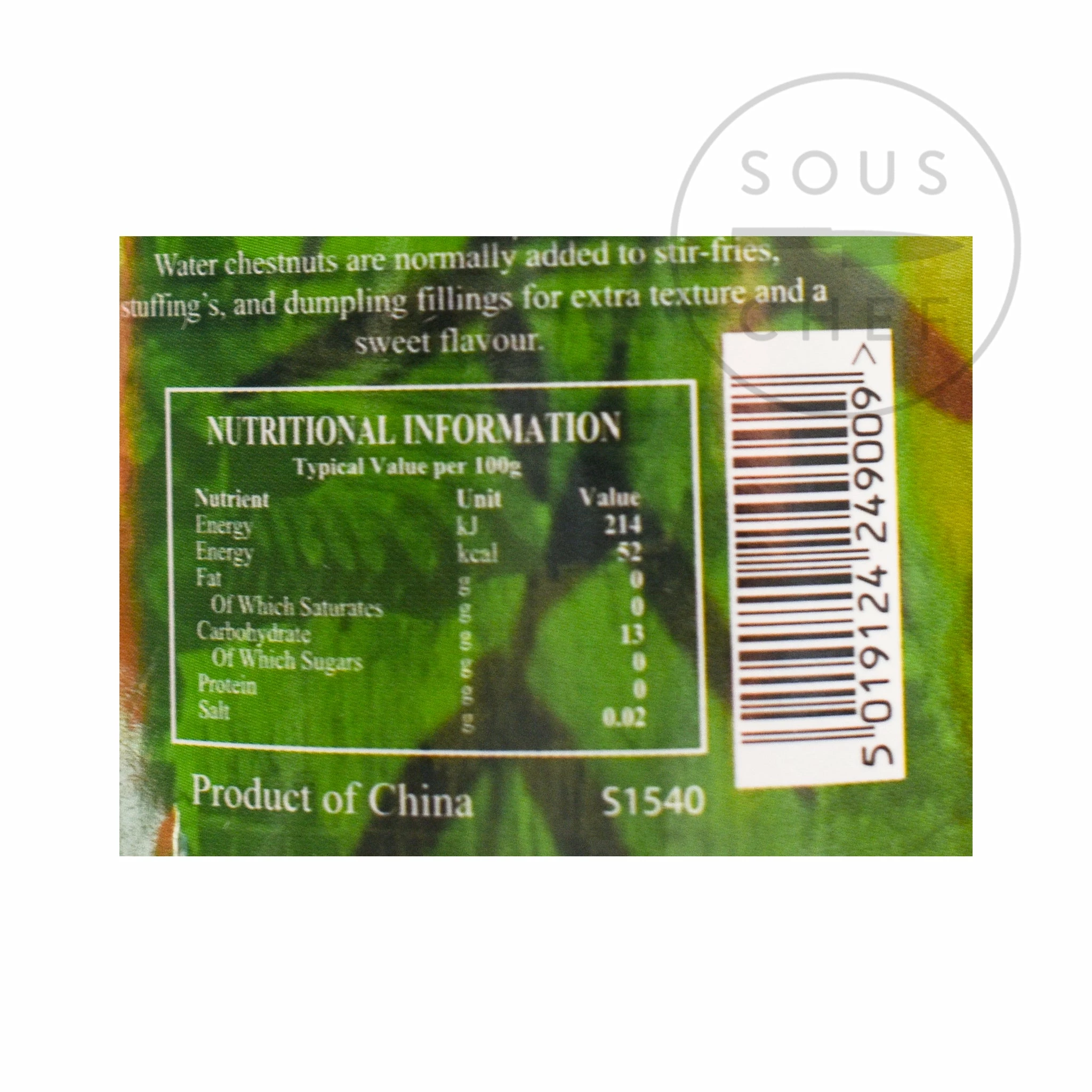 Ingredients Golden Swan Whole Water Chestnuts 227g 5 Ingredients Golden Swan Whole Water Chestnuts 227g