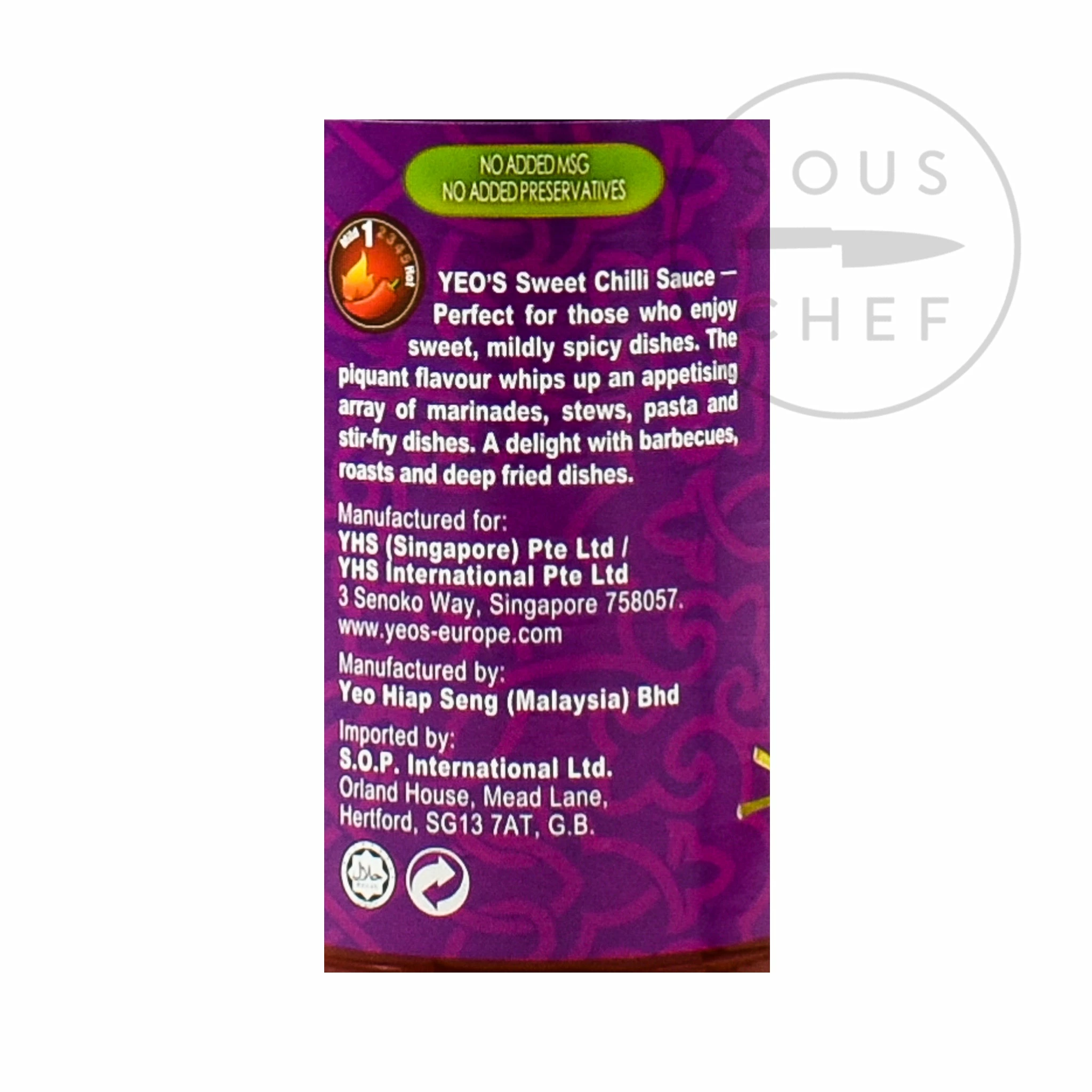 Yeo's Sweet Chilli Sauce 300ml 5 Yeo's Sweet Chilli Sauce 300ml