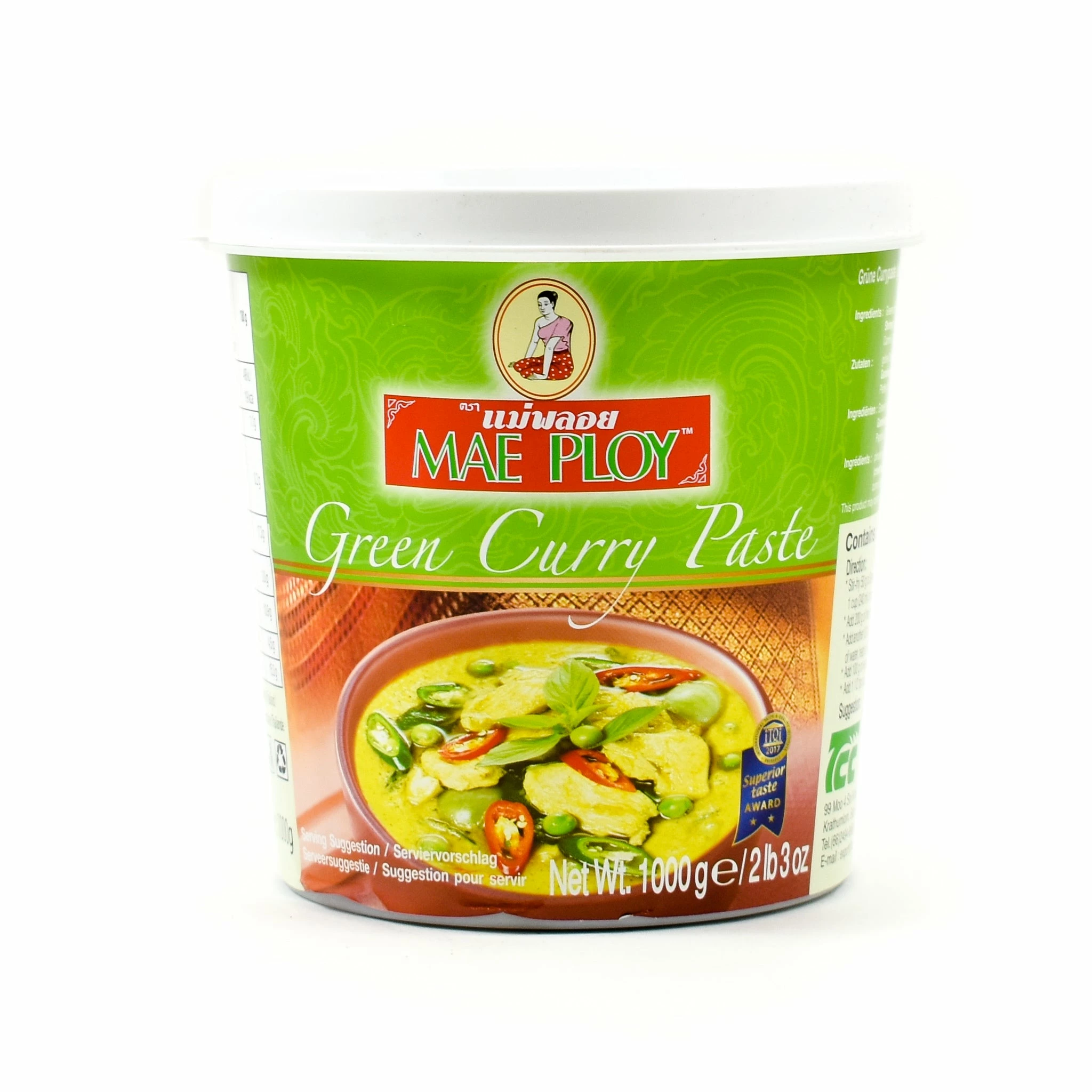 Ingredients Mae Ploy Green Curry Paste 1kg 3 Ingredients Mae Ploy Green Curry Paste 1kg