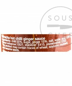 Flying Goose Sriracha Ginger 455ml Ingredients