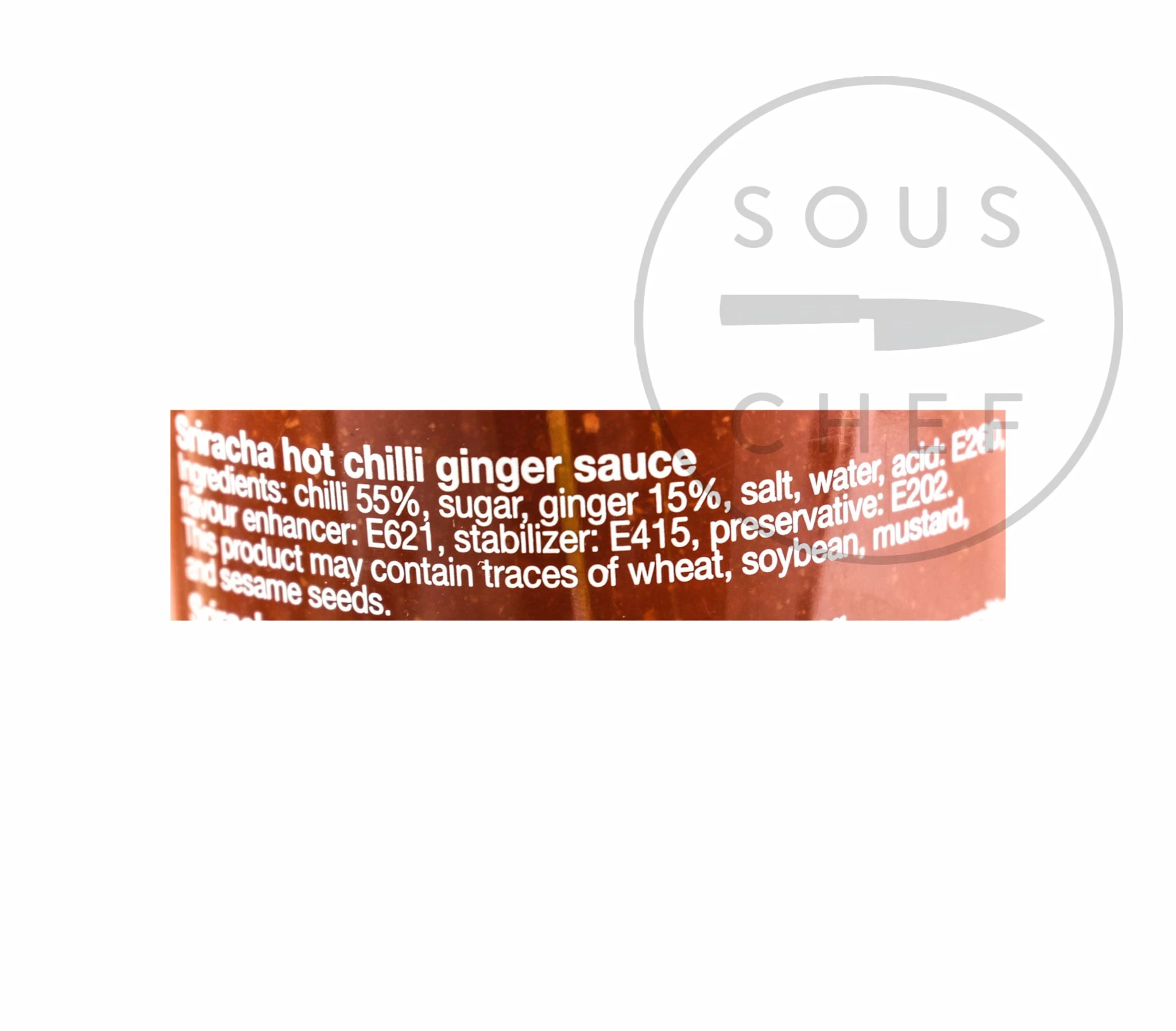 Flying Goose Sriracha Ginger 455ml Ingredients 4 Flying Goose Sriracha Ginger 455ml Ingredients