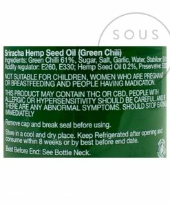 Flying Goose Sriracha Chilli Sauce Hemp Ingredients
