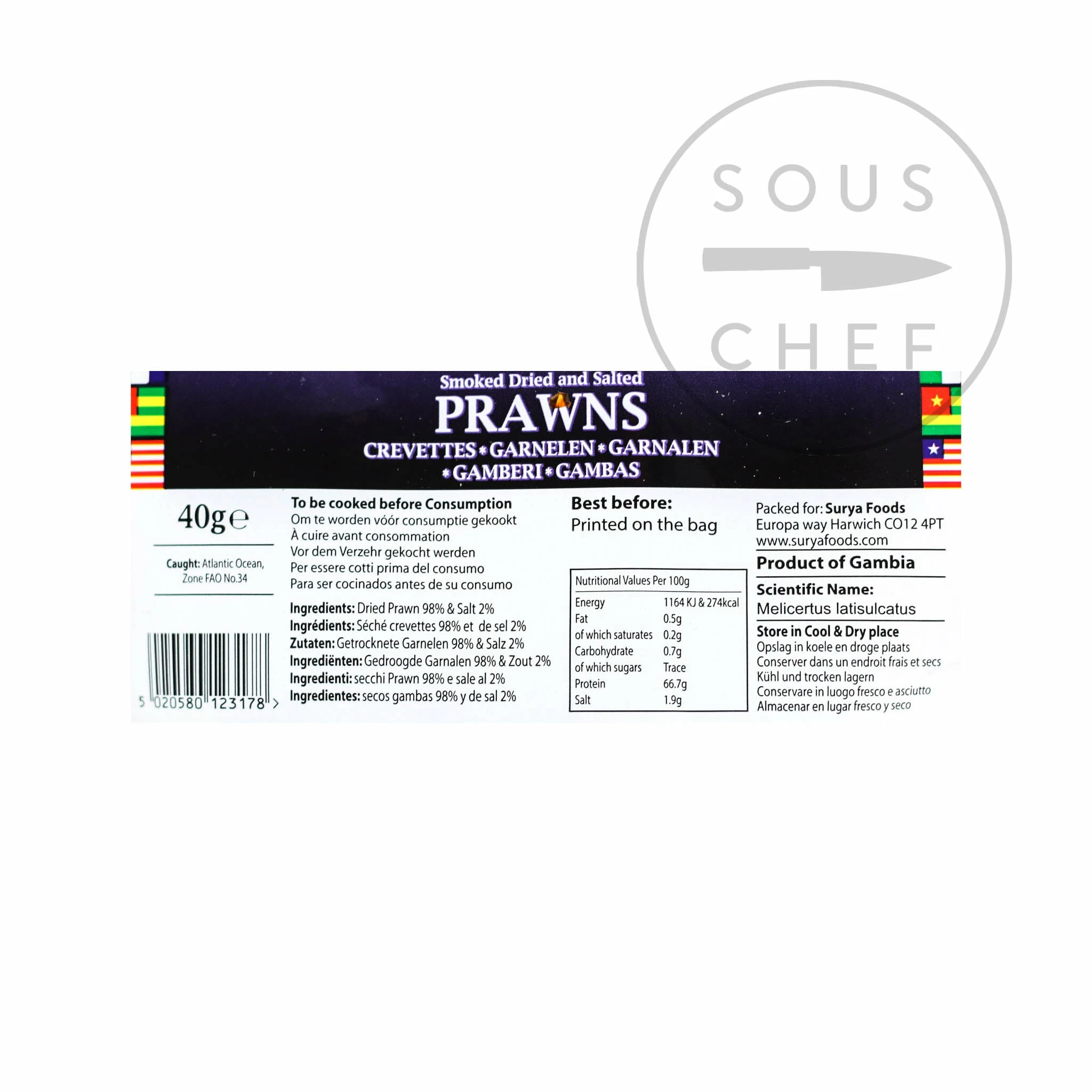 Ingredients Mother Africa Smoked Prawns 40g 4 Ingredients Mother Africa Smoked Prawns 40g