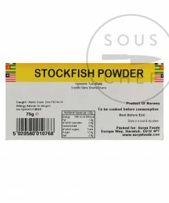 Ingredients Mother Africa Stockfish Powder 75g