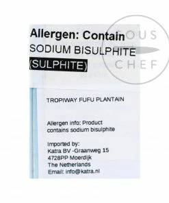 Ingredients Tropiway Plantain Fufu Flour 680g 7 Ingredients Tropiway Plantain Fufu Flour 680g
