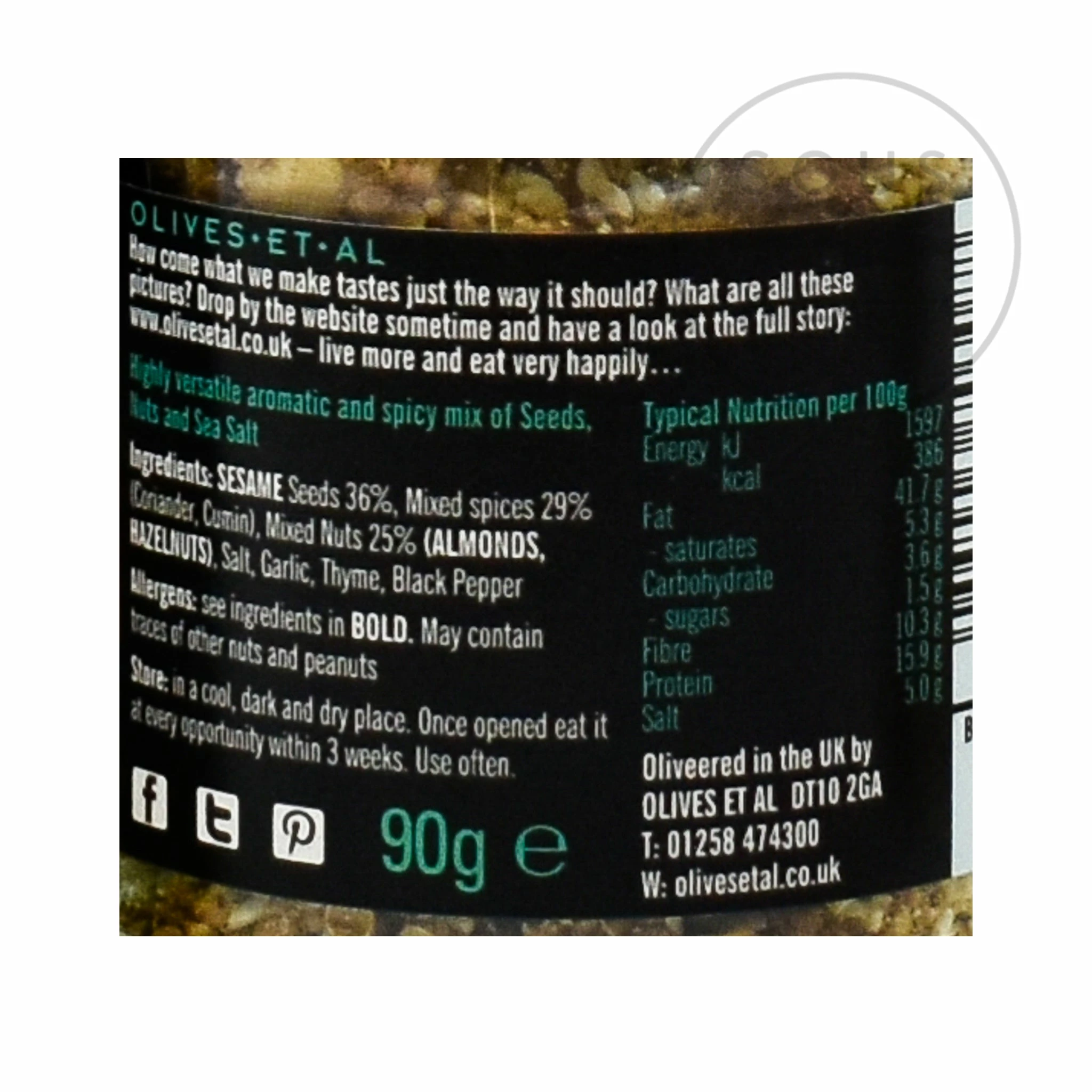 Olives Et Al Egyptian Dukkah 90g 4 Olives Et Al Egyptian Dukkah 90g