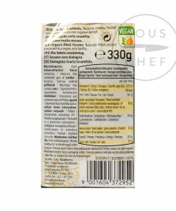 Pearls Of Samarkand Ingredients Organic Black Sesame Seeds 330g