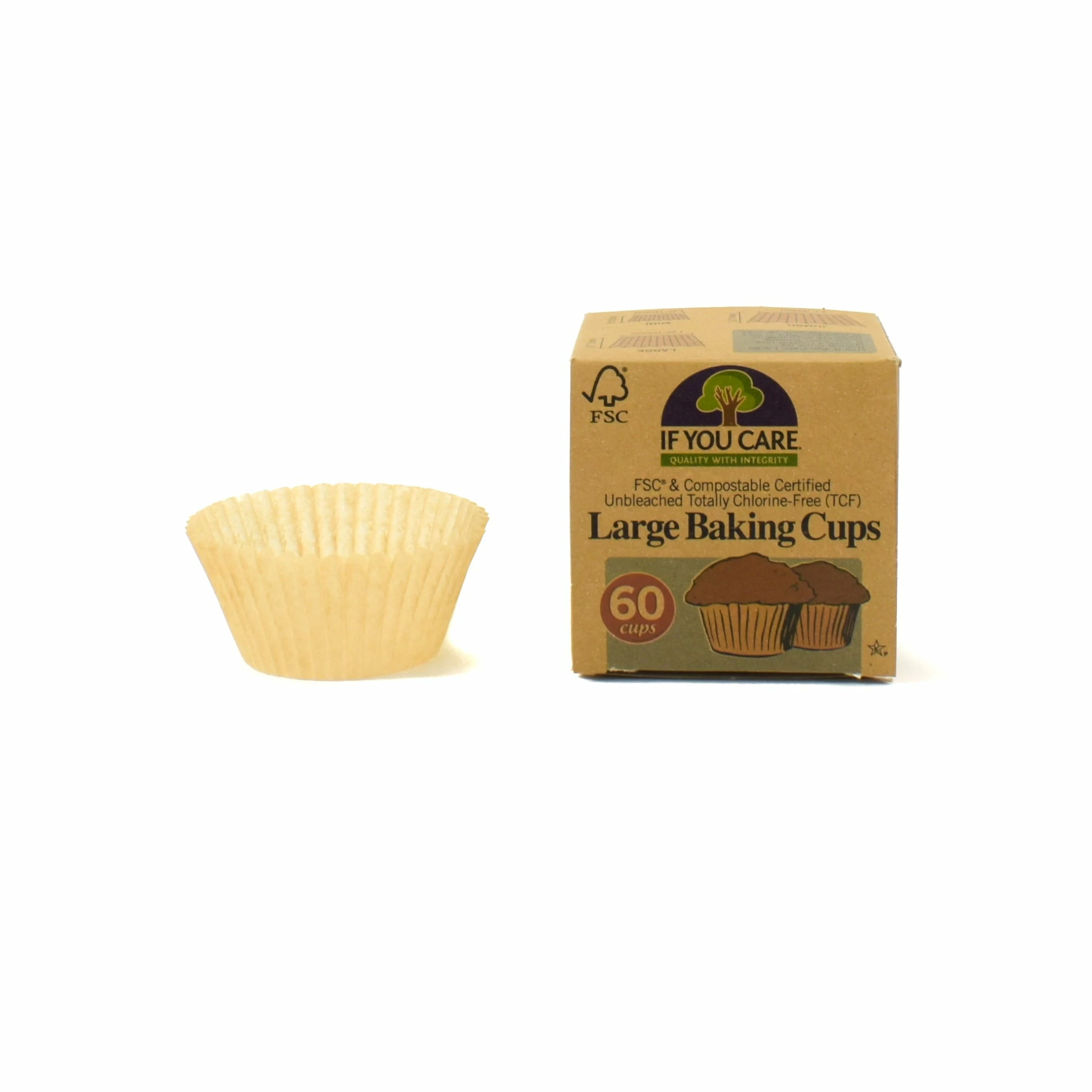 Cookware If You Care Large Parchment Paper Baking Cups X 60 4 Cookware If You Care Large Parchment Paper Baking Cups X 60