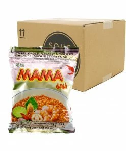 Box Of Mama Instant Shrimp Noodle Tom Yum 60g X 30 Ingredients